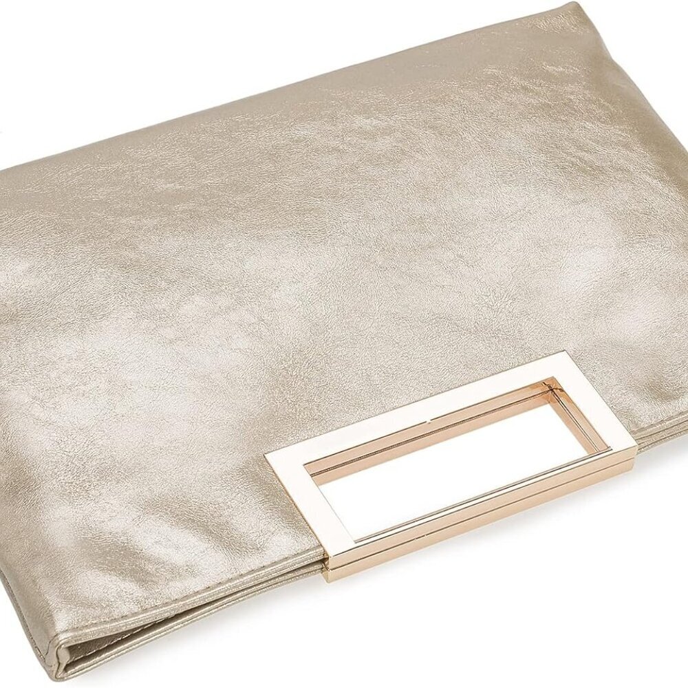 PU Leather Clutch Bag Women Convertible Purse for Formal Events Casual Parties - Picture 4 of 7